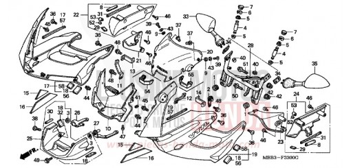 CAPOT VTR1000F3 de 2003